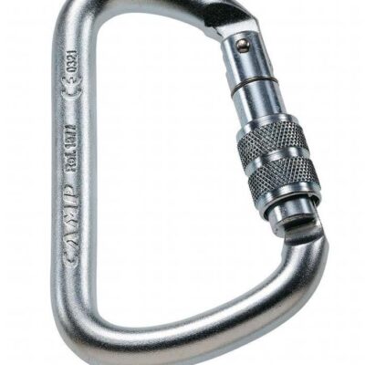 CAMP Steel HMS D Screw Gate Carabiner