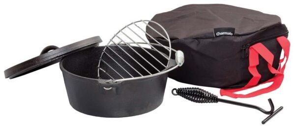 Charmate Cast Iron Camp Oven Kit
