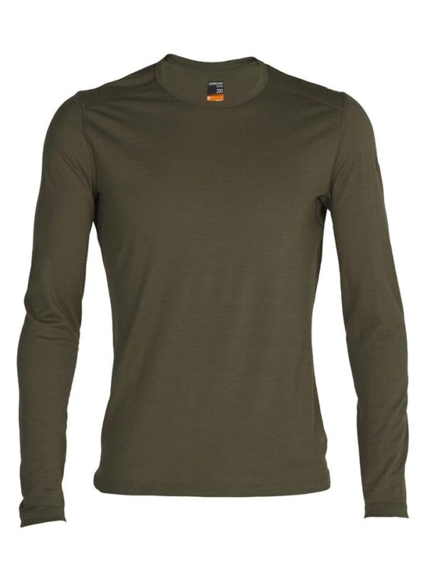 Icebreaker Merino 200 Oasis Long Sleeve Crewe Thermal Mens Top